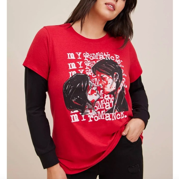 Torrid - My Chemical Romance Classic Fit Cotton Crew Neck Long Sleeve Tee - 2X - Picture 1 of 6